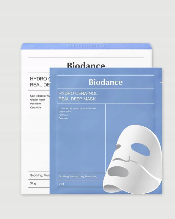 biodance hydro cera-nol real deep mask, zestaw 4x 34g