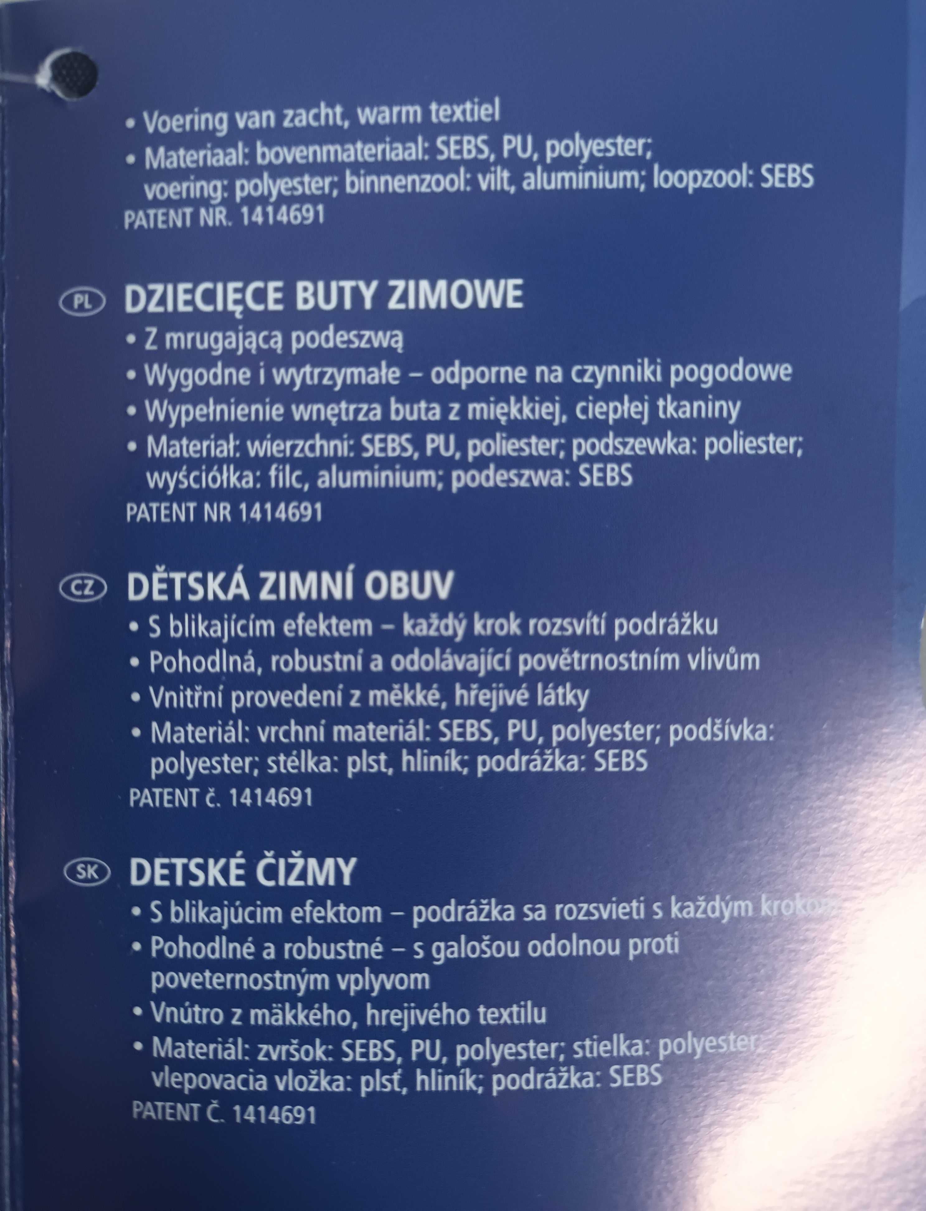 Nowe śniegowce kozaki ŚWIECĄ! r. 26 bardzo ciepłe