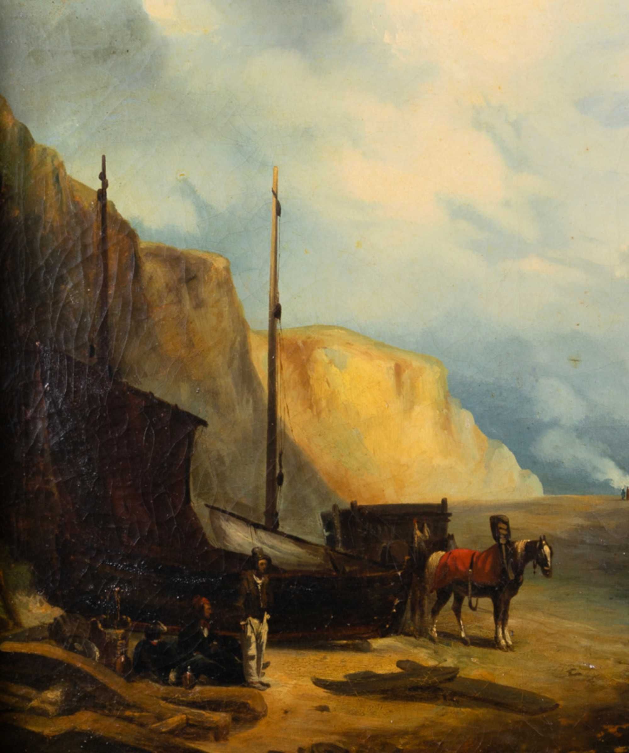 Pintura francesa Romantismo barcos | século XIX