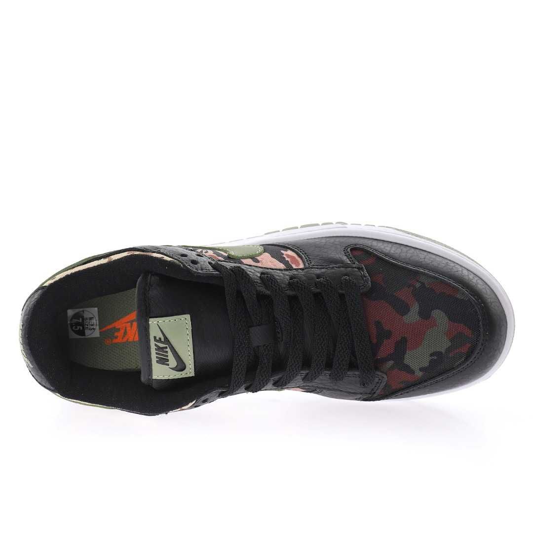 кожаные Nike Dunk Low Crazy Camo мужские кроссовки DH0957-001