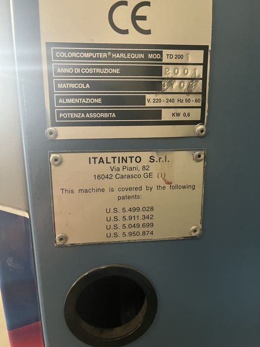 Maquina de afinação de tintas