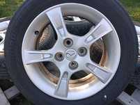 Alufelgi 15 cali 4x100 Mazda 2 Toyota Aygo Citroen C1 opony letnie