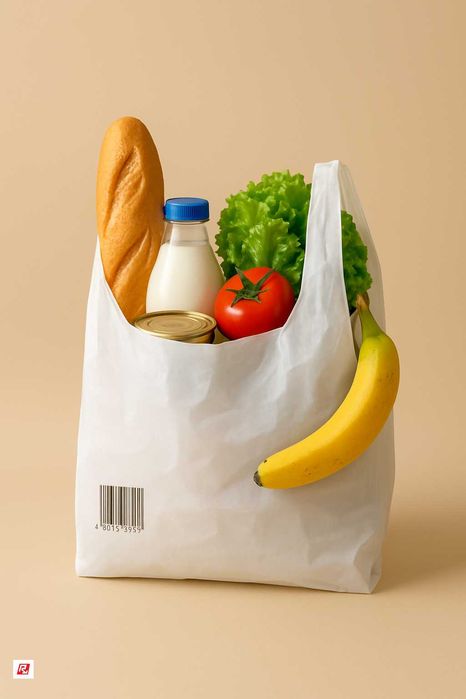 Mała reklamówka mocna z kodem 25x45 100 sztuk