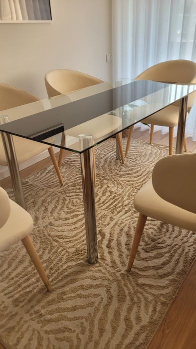 Mesa de vidro para sala