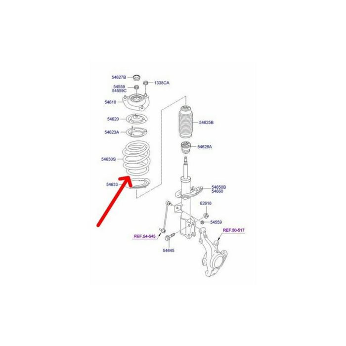 Hyundai Elantra (MD-UD) Передние пружины Hyundai Elantra 2011-15