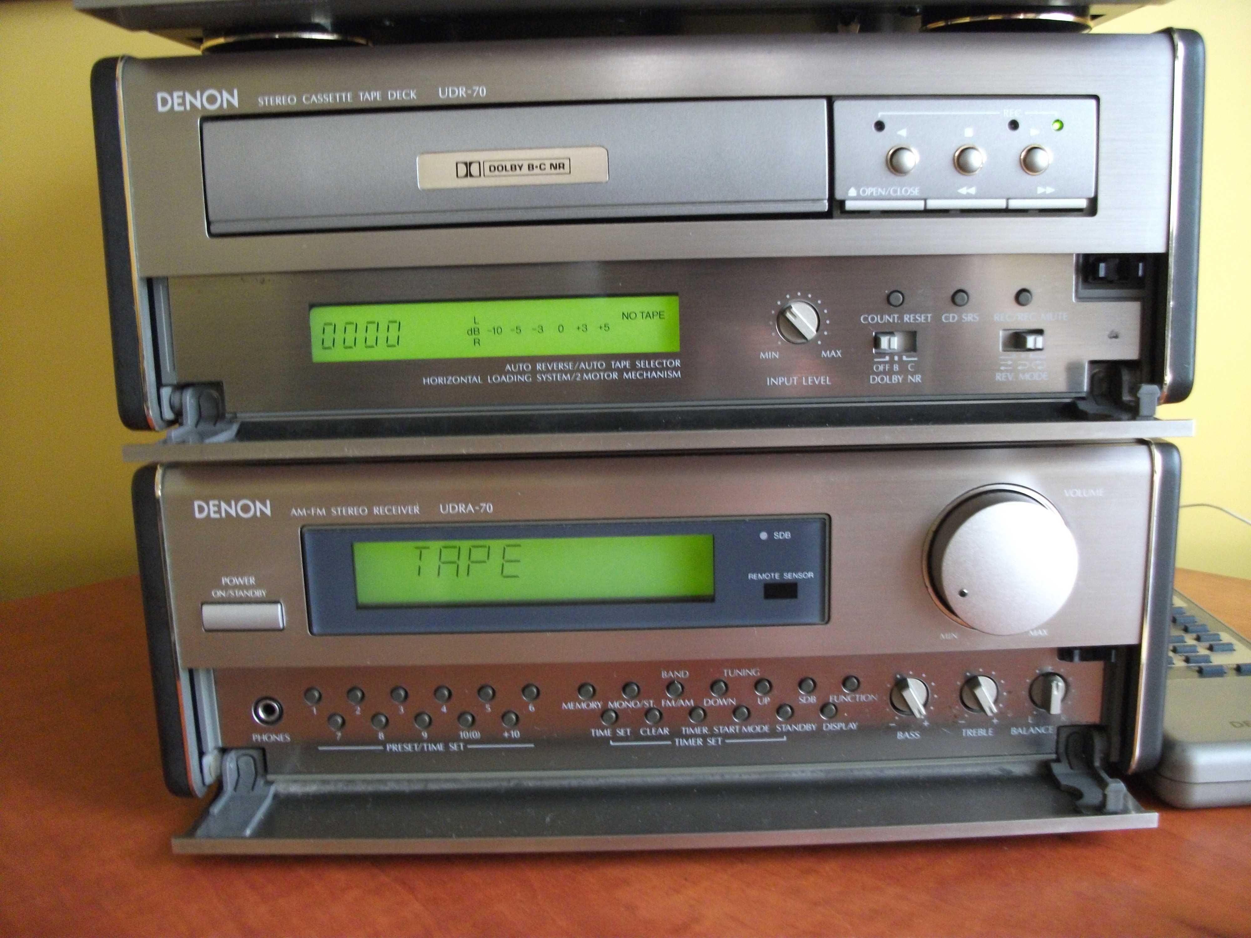 wieża denon amplituner udera 70 deck udr 70 cd  ucd 70 odtwarzacz