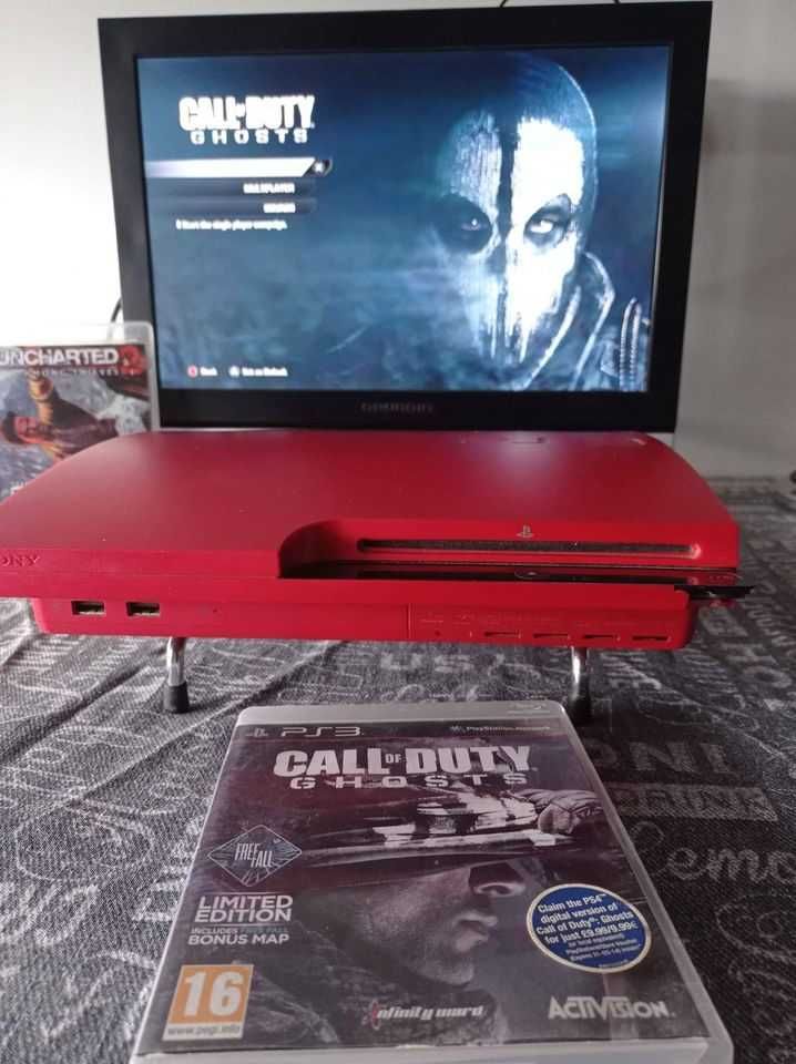 Ps3 Slim 300gb CECH 3004B Scarlet red