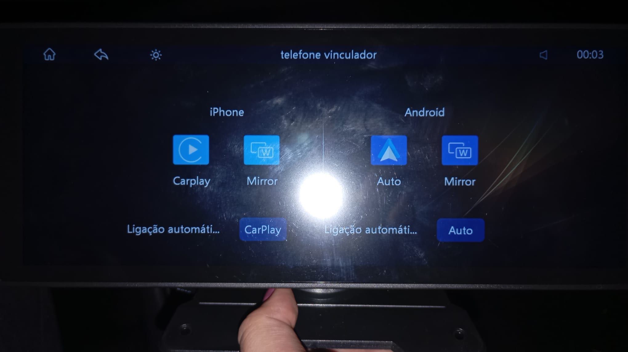 Multimedia sistema de som para carro