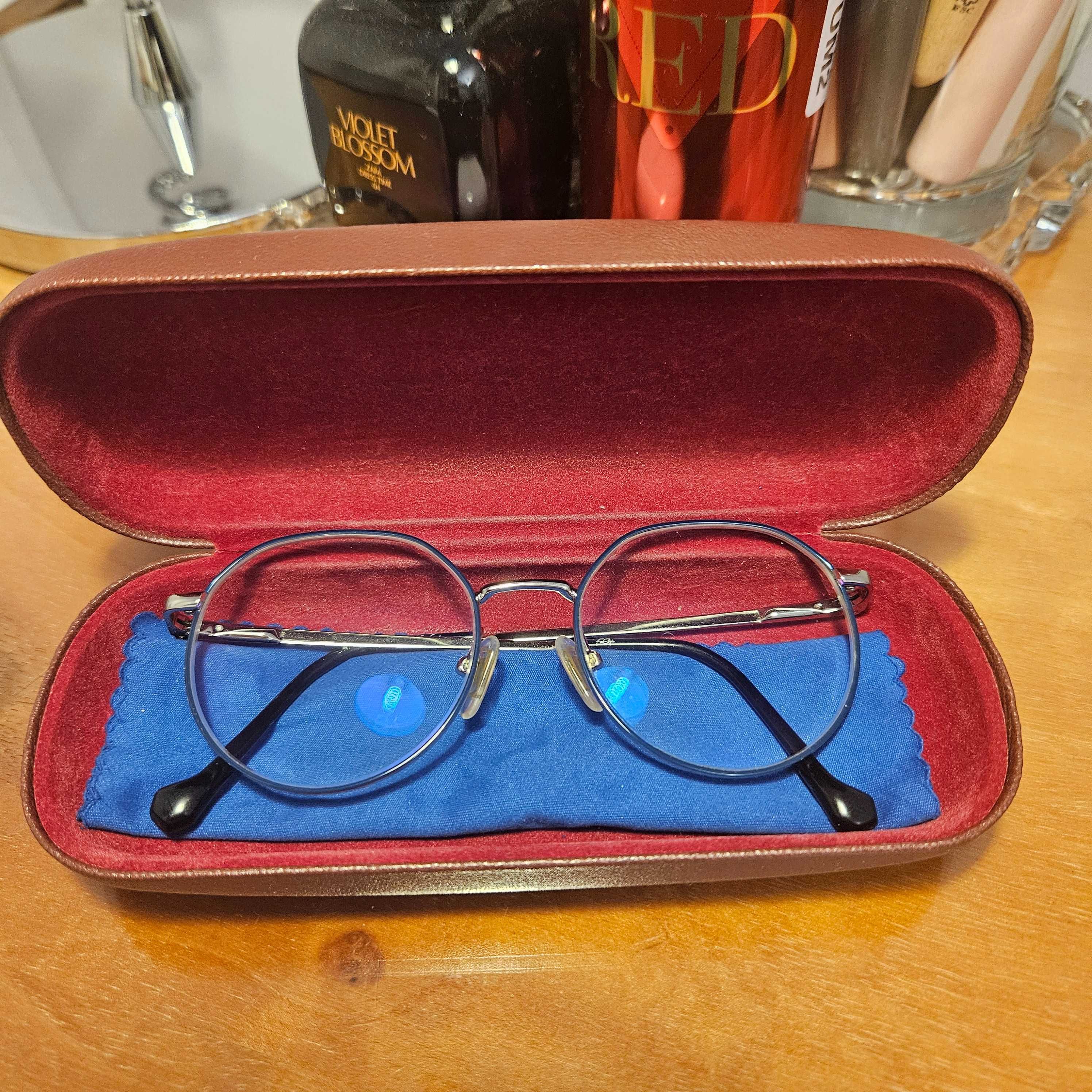 Okulary korekcyjne soczewki blue control do dali -0,25 -0,50 vintage