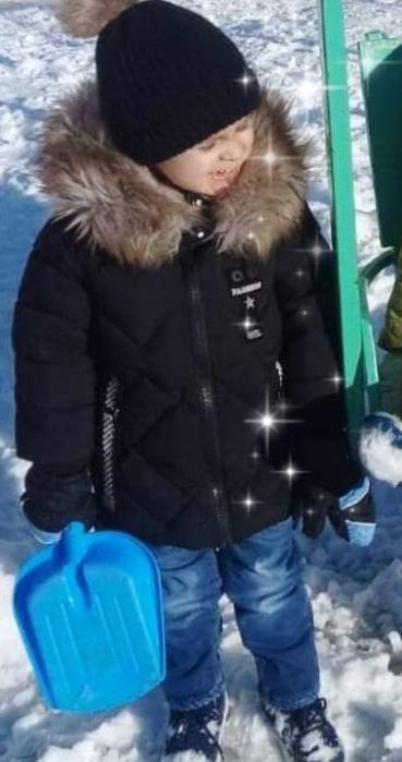 Зимова курточка для хлопчика 104 см.+ бонус