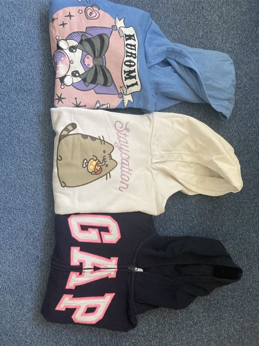 3 bluzy pusheen kuromi gap roz 152