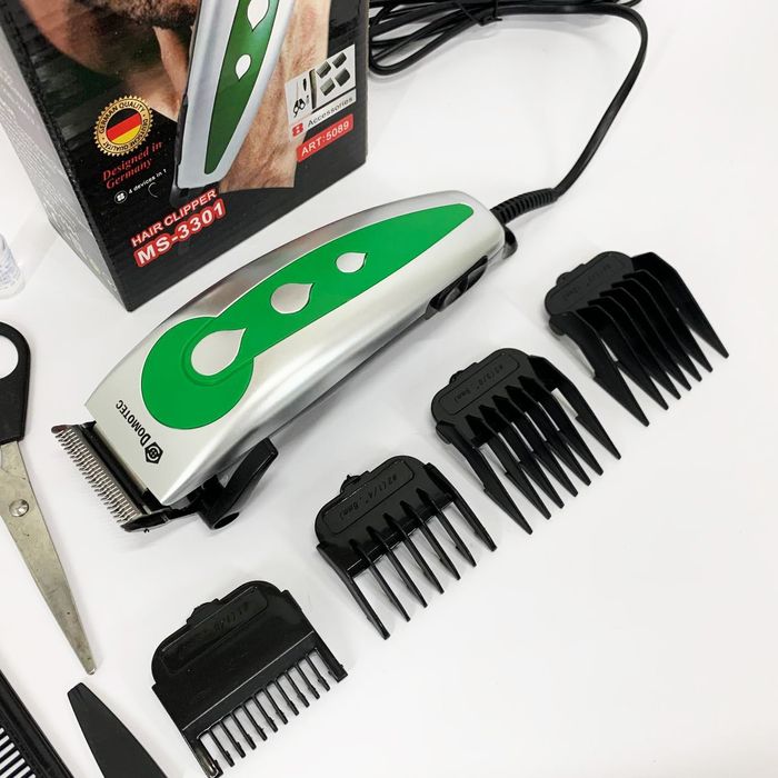 Машинка для стрижки волос Domotec MS-3302 проводная от розетки триммер