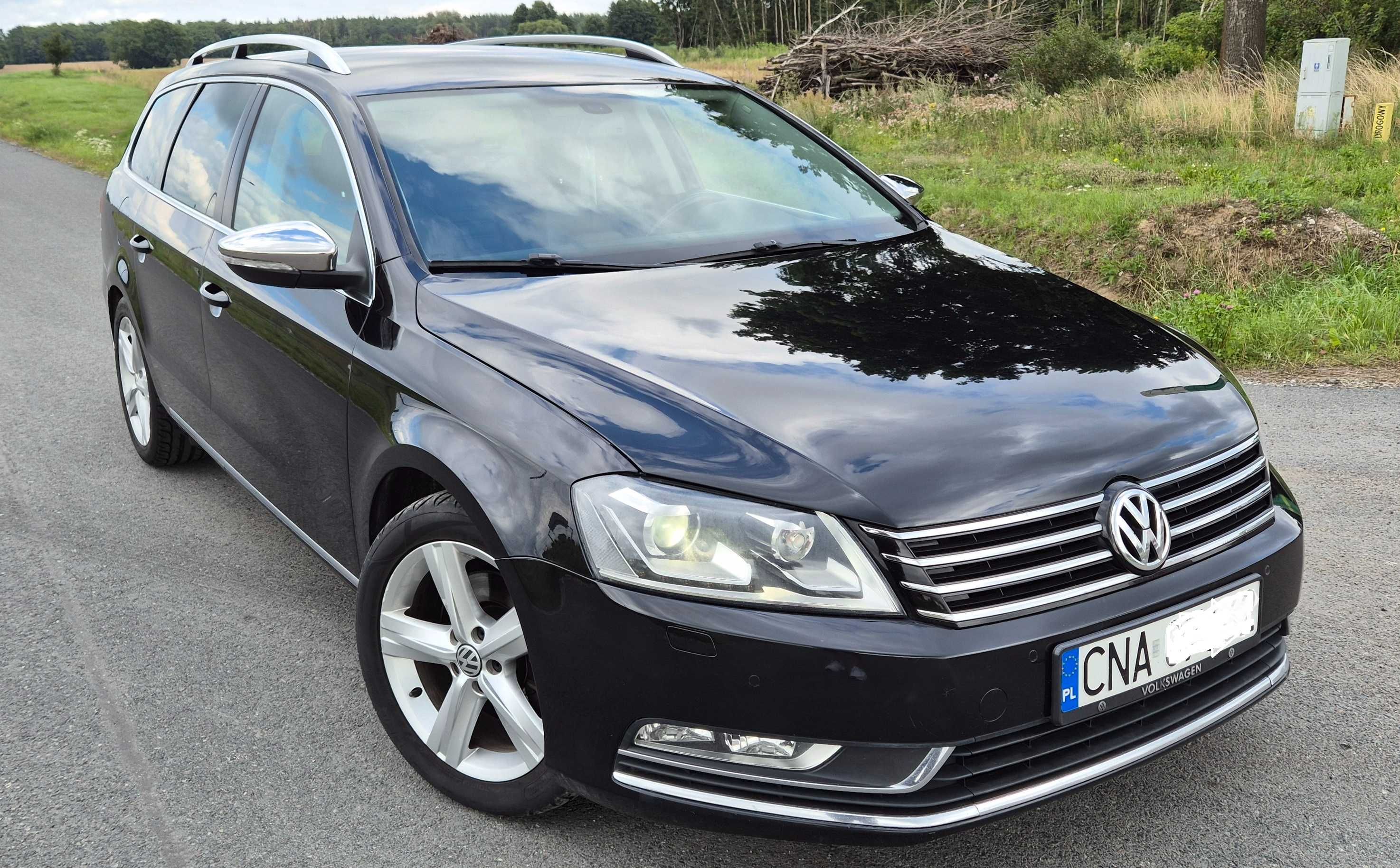 VW Passat B7 2.0 TDI Bi-Xenon LED Skóra Kamera Webasto 1 właściciel