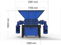 Rozdrabniacz shredder dwu-wał młyn RF-290/800/2×15 kW! 10% RABAT !