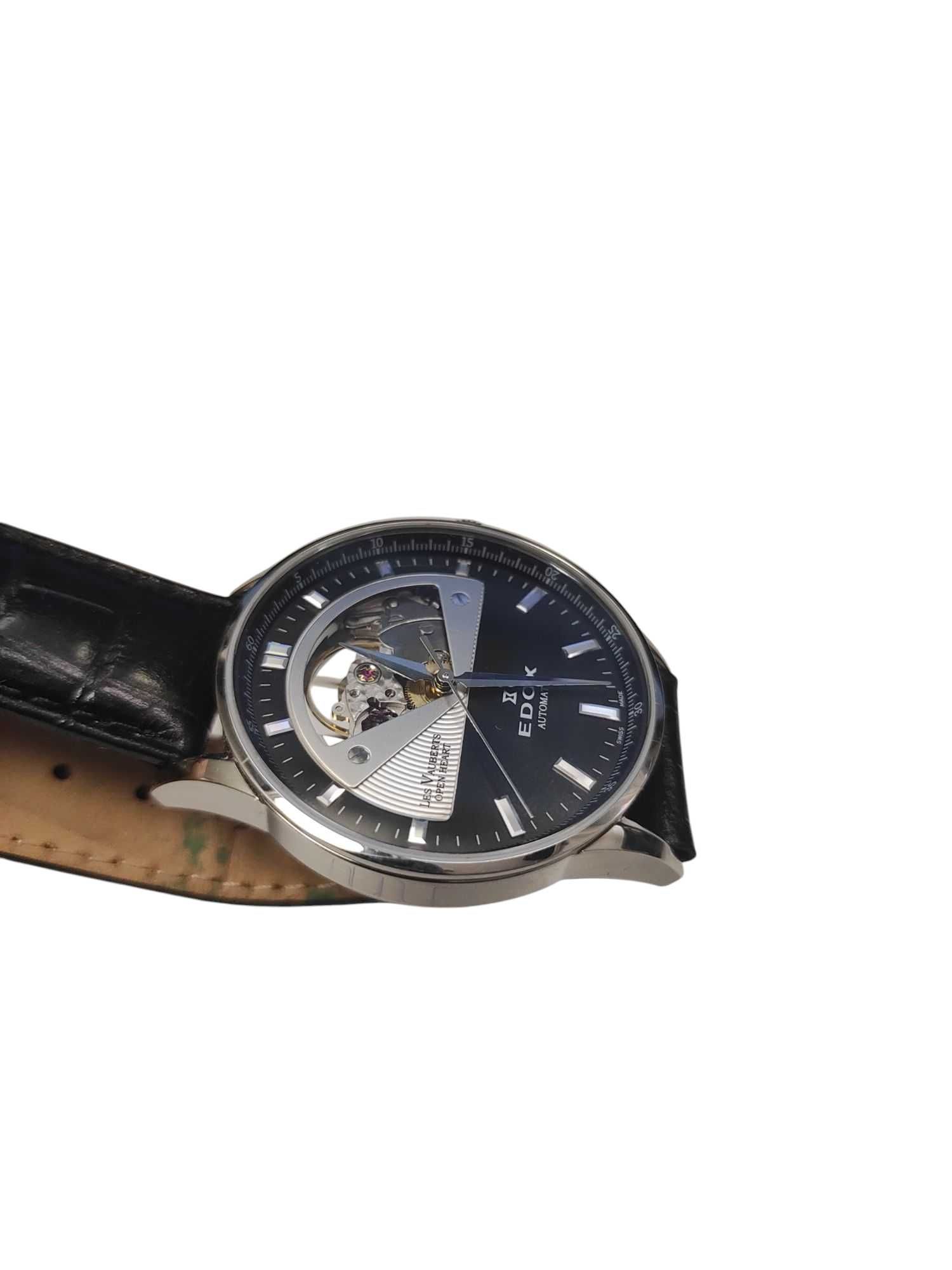 Zegarek Edox Les Vauberts Open Heart Automatic 85019 / 40mm Idealny!