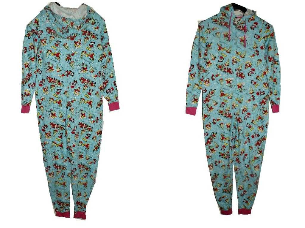 Disney Christmas ONESIE kombinezon damski Goofy Mickey vintage XS