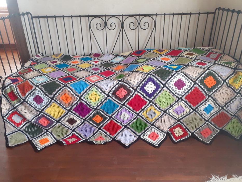 Narzuta szydełkowa ręcznie robiona, 175x230