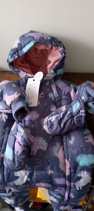 Kombinezon zimowy dla dziewczynki NOWY 74