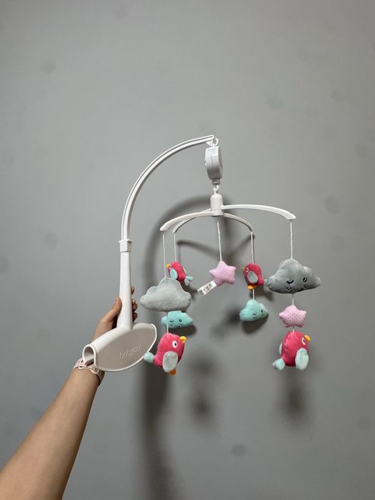 BabyOno Музичний мобіль Хмарки і пташки