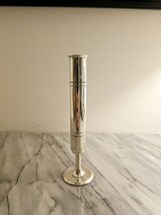 Solitário em casquinha de prata