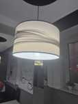 Klosz lampy czarno bialy