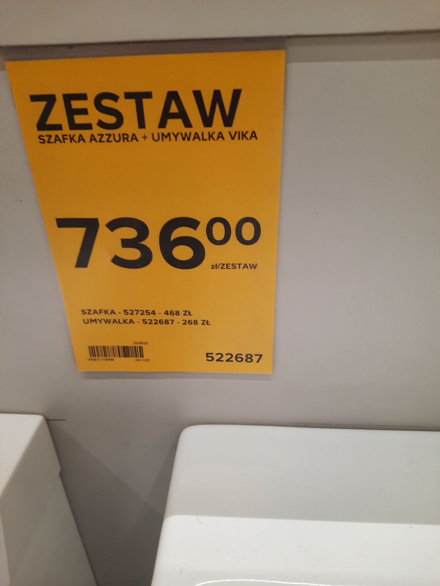 Szafka z umywalką