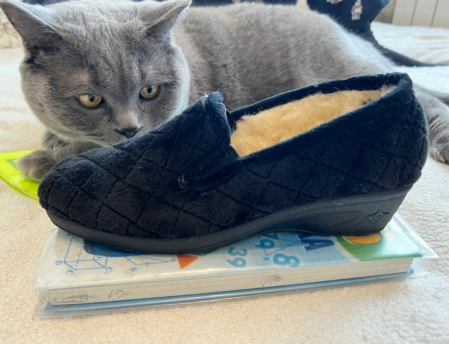 тёплые туфли мокасины, 35 размера