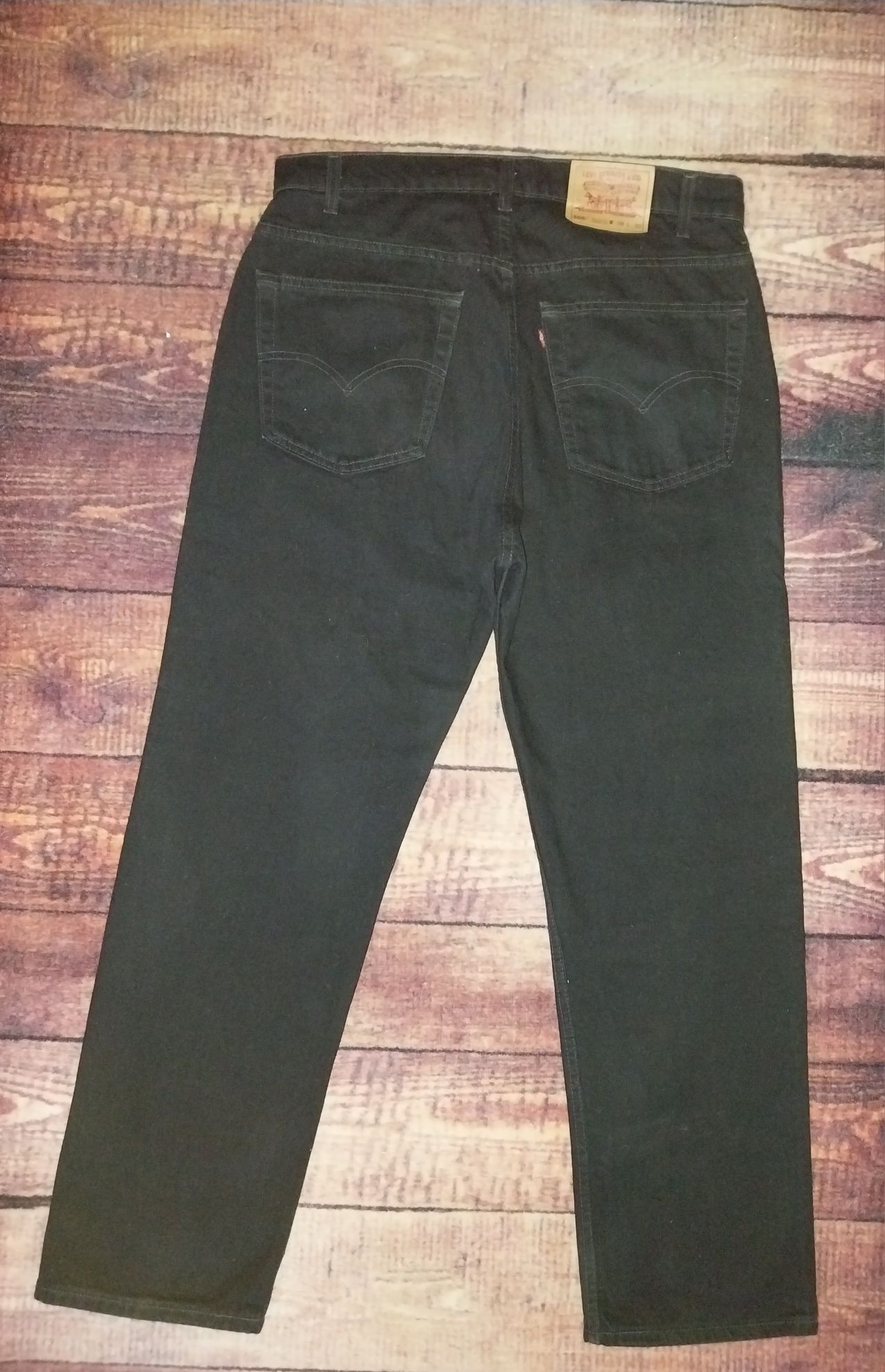 LEVI  STRAUSS & CO czarne  spodnie męskie W38 L 30