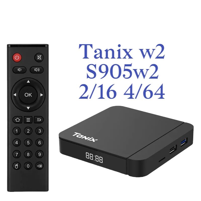 Смарт ТВ Бокс Приставка T95 W2 TANIX W2 4/32 2/16 4/64 H96MAX S905W2 V