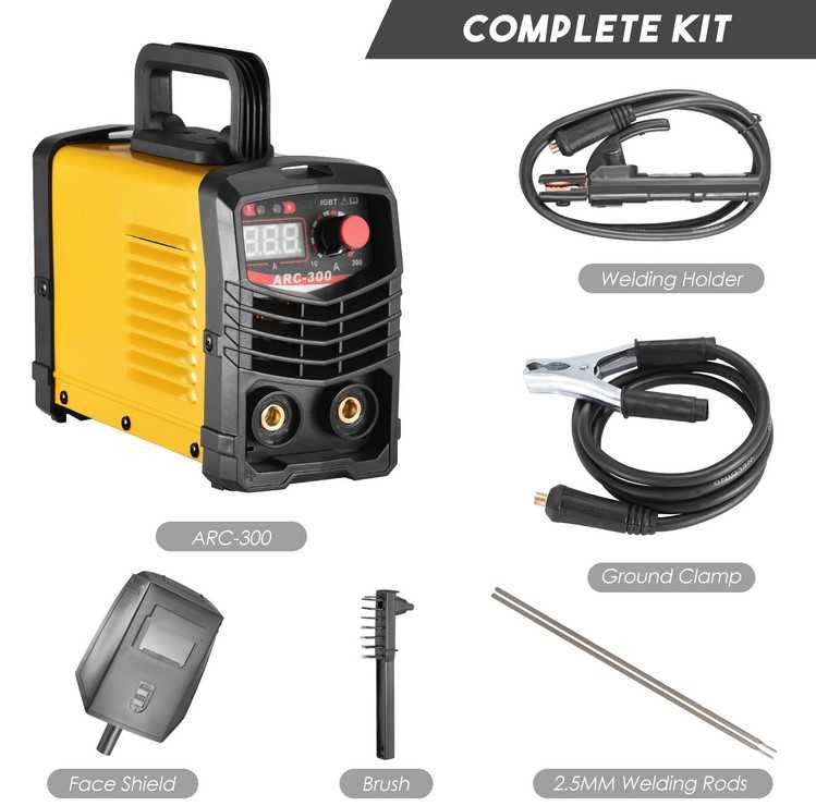 Kit completo Maquina Soldar 300A Portátil 220V