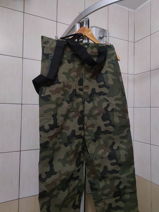 spodnie militarne męskie z szelkami elastycznymi wojskowe nieprzemakal