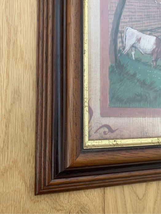 4 pory roku antyk kwadryptyk włochy włoski starocie obrazy w ramie