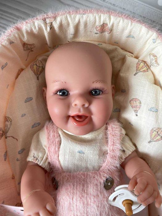 Пупс реборн дівчинка хлопчик посміхається Arias Elegance 33 см
