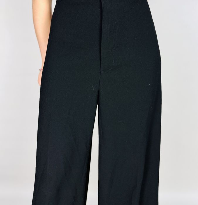 Czarne eleganckie spodnie wide leg XL 42 ZARA