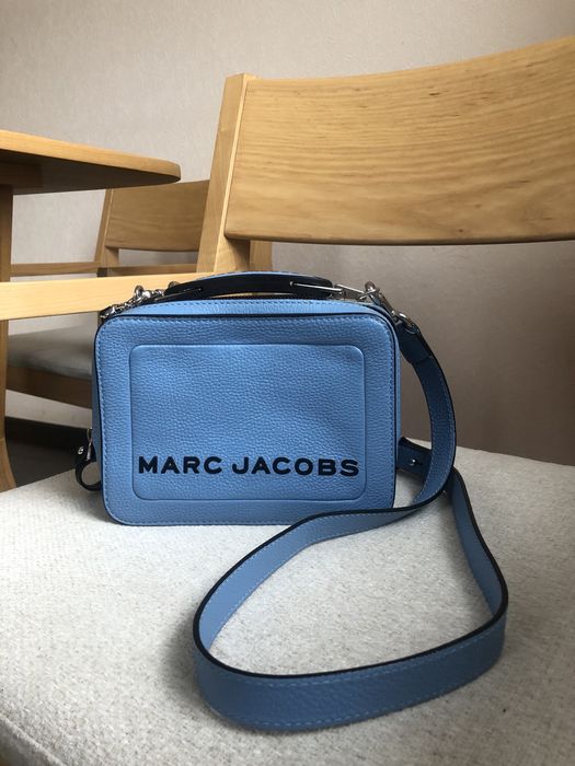Шкіряна сумка Marc Jacobs, блакитного кольору.