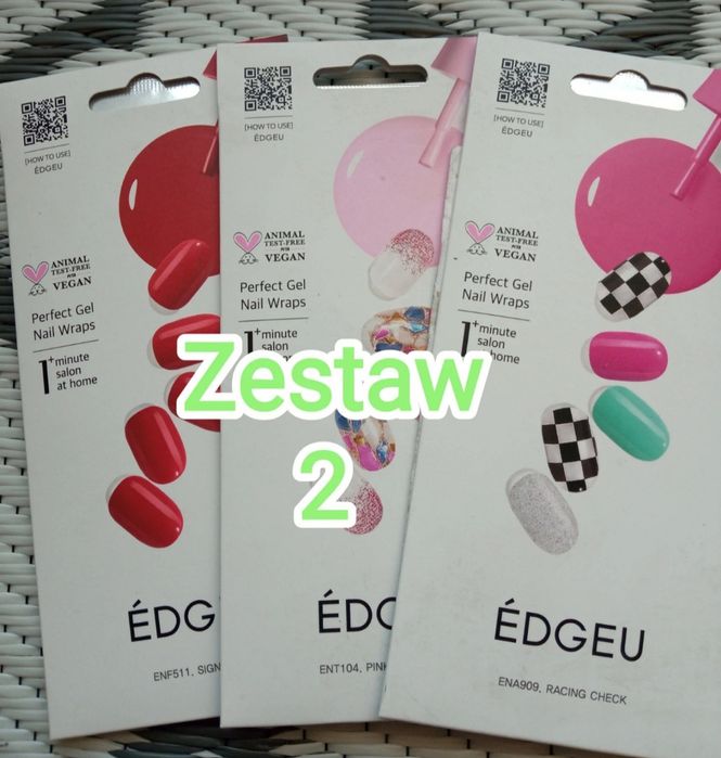 Edgeu Lakier Hybrydowy na naklejkach 3 kpl , patrz fotki i opis 
Nowe