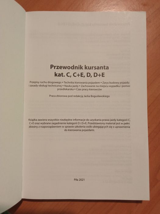Przewodnik kursanta kat. C D E