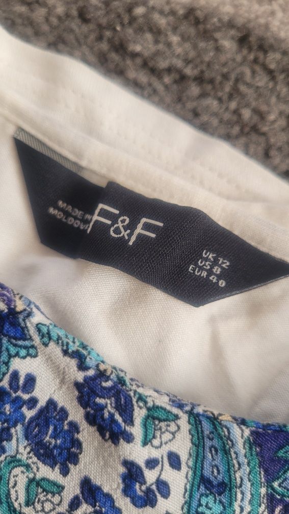 Bluzka damska marki F&F rozmiar 40 L Wiązane rękawki