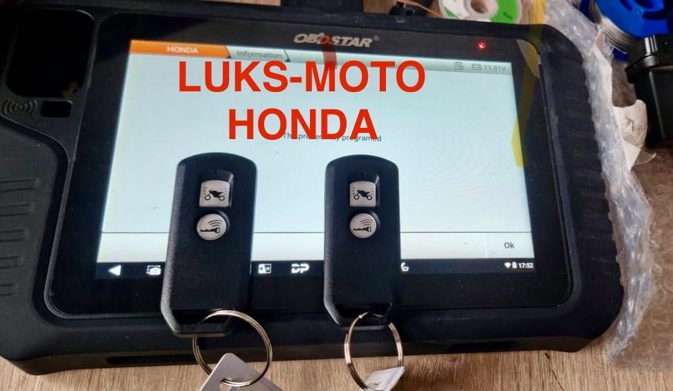 Honda forza pcx programowanie kluczyka