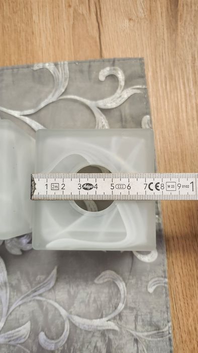 Klosz szklany kwadrat 4szt