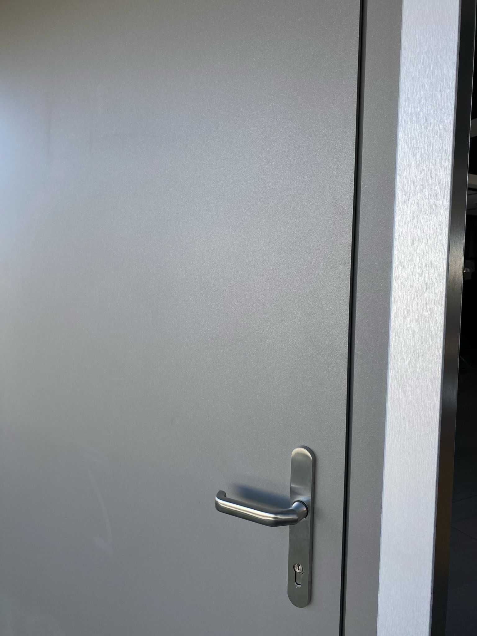 Drzwi aluminiowe wejściowe  Ościeżnica w zestawie
