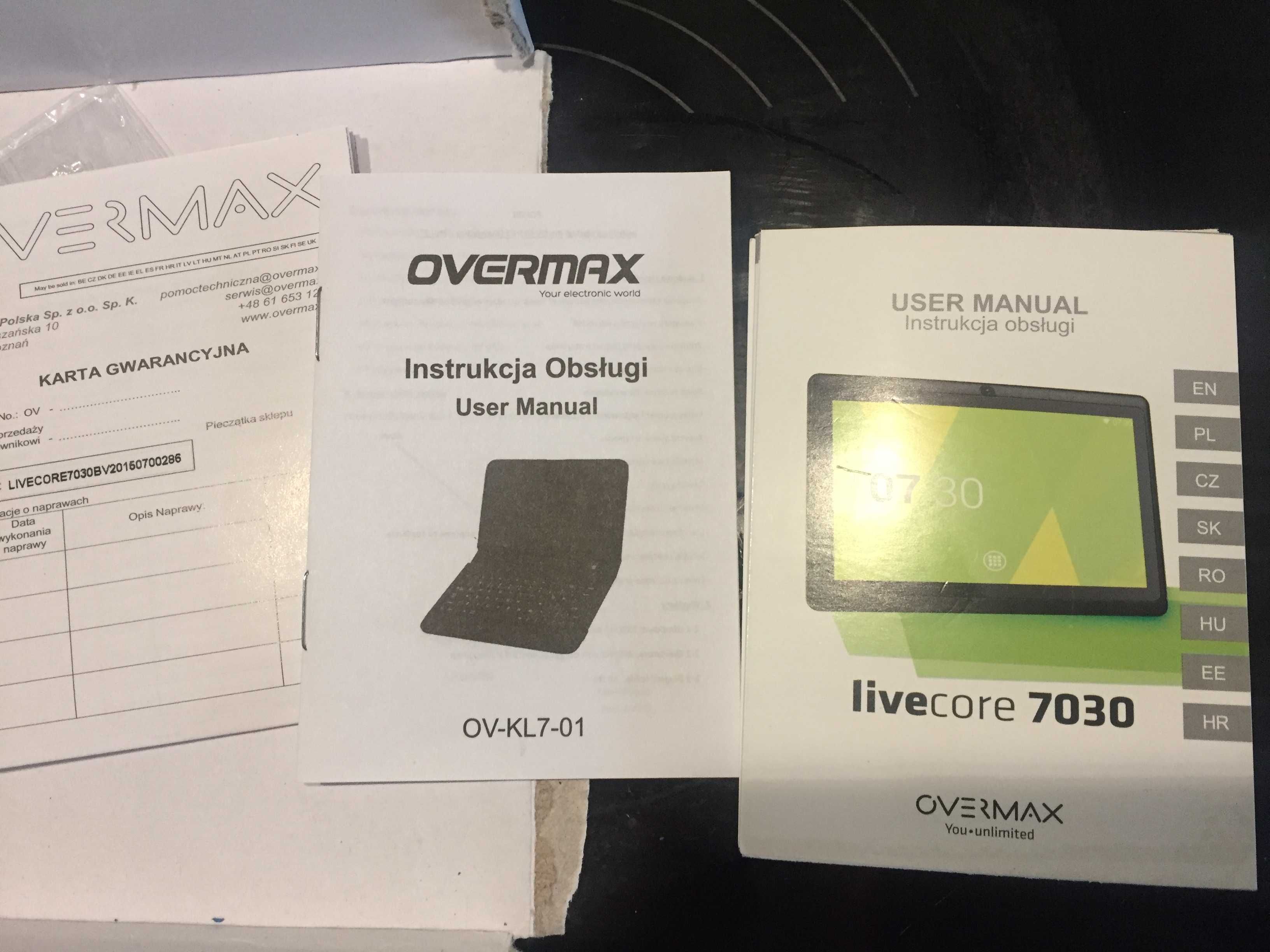 tablet Overmax 7030 , etui i klawiatura