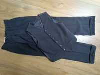 Strój galowy spodnie kamizelka czarne super stan 76/104
