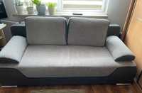 Sofa/kanapa rozkładana, kolor szary