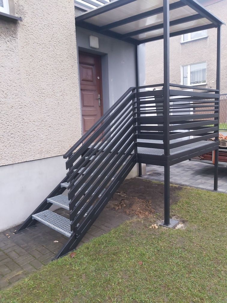 Schody stalowe zewnętrzne