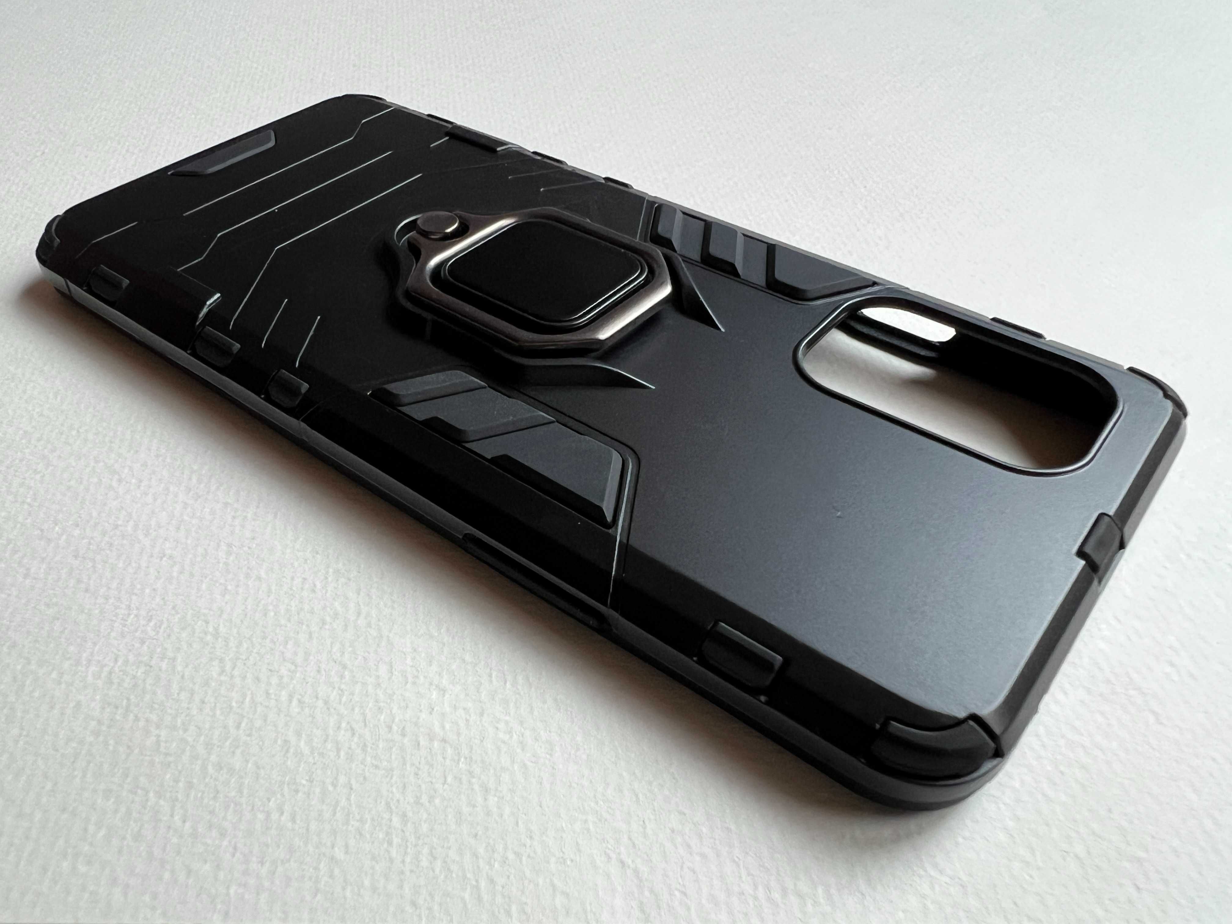 OnePlus 8T / 9R чохол Magnetic Knee магніт підставка чорний пластик