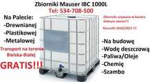 Zbiornik 1000L  JAK NOWY mauser mauzer na wodę deszczówka dostawa