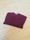 Camisola bordeaux de gola redonda