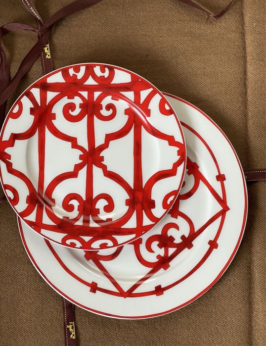 Набір тарілок з порцеляну Hermes
