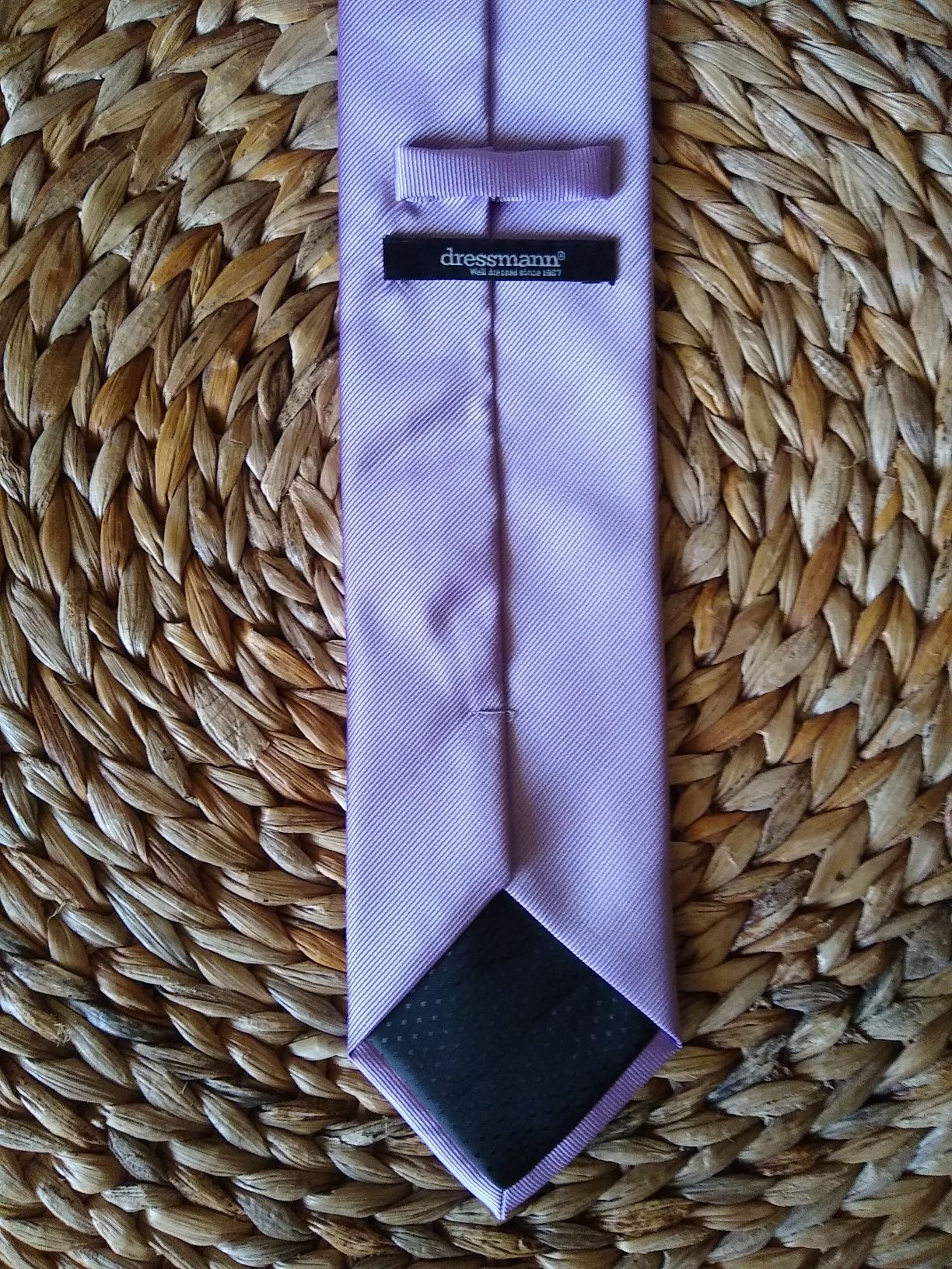 Dwa eleganckie krawaty z poliestru